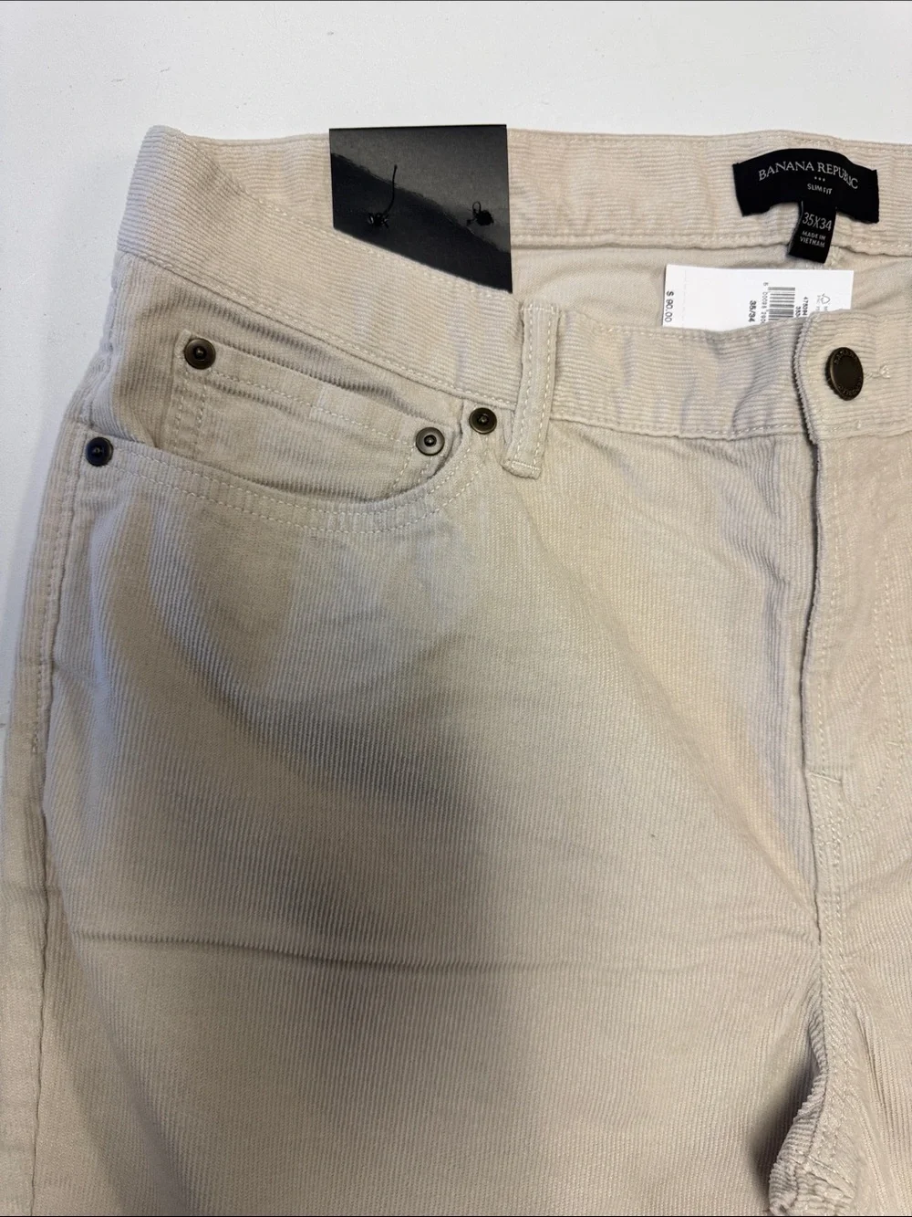 Banana Republic Men's Corduroy Pants in Beige 35x34